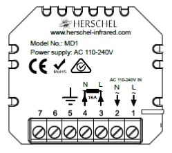 MD1 wiring label